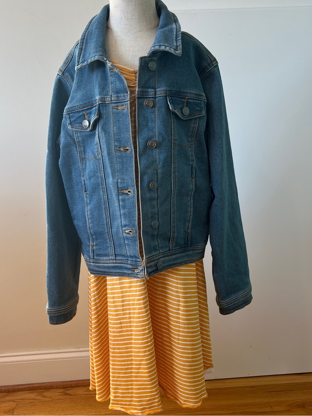 Dress sz 10/12 with Denim Jacket